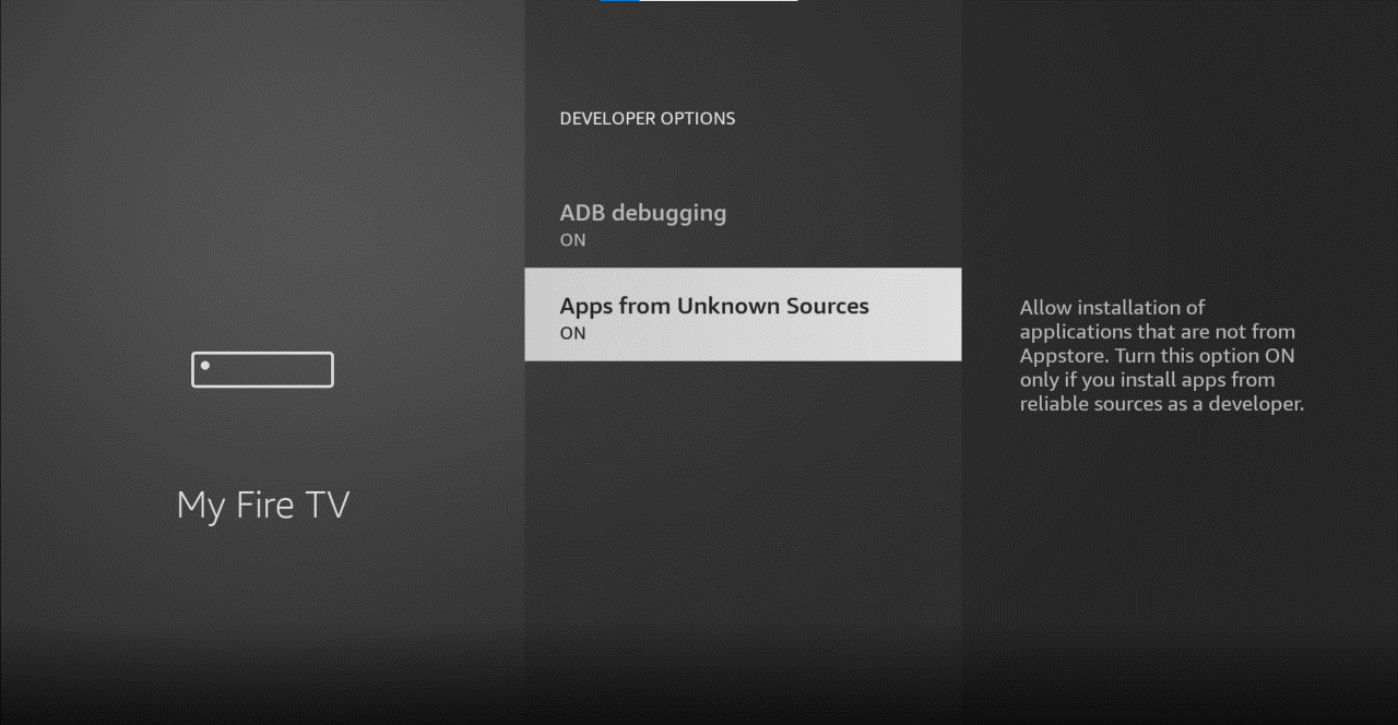 How to enable downloading apps from unknown sources on Amazon Firestick