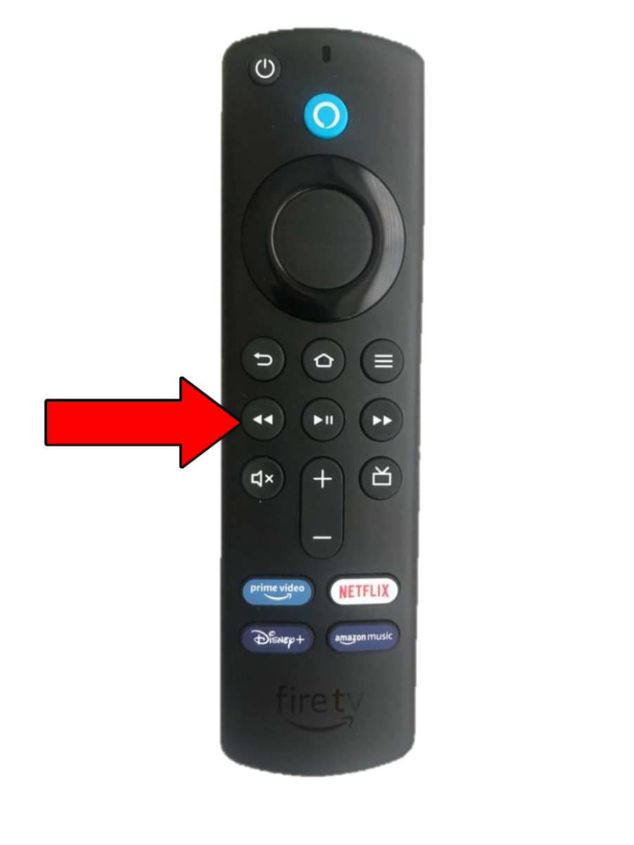 Rewind button on Amazon Firestick controller