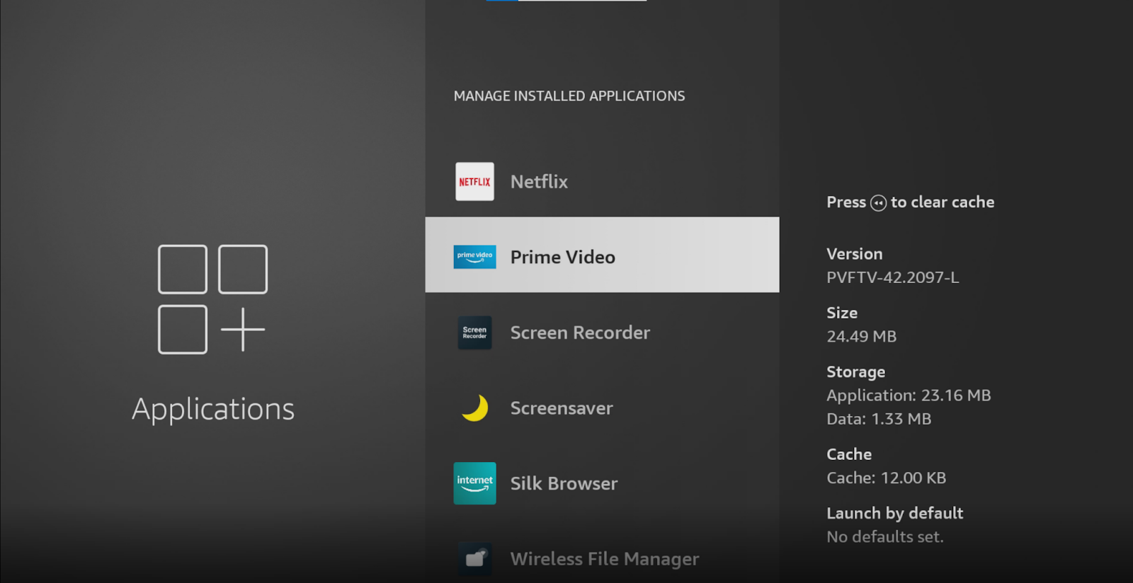 Locate Prime Video on Amazon Fire Stick