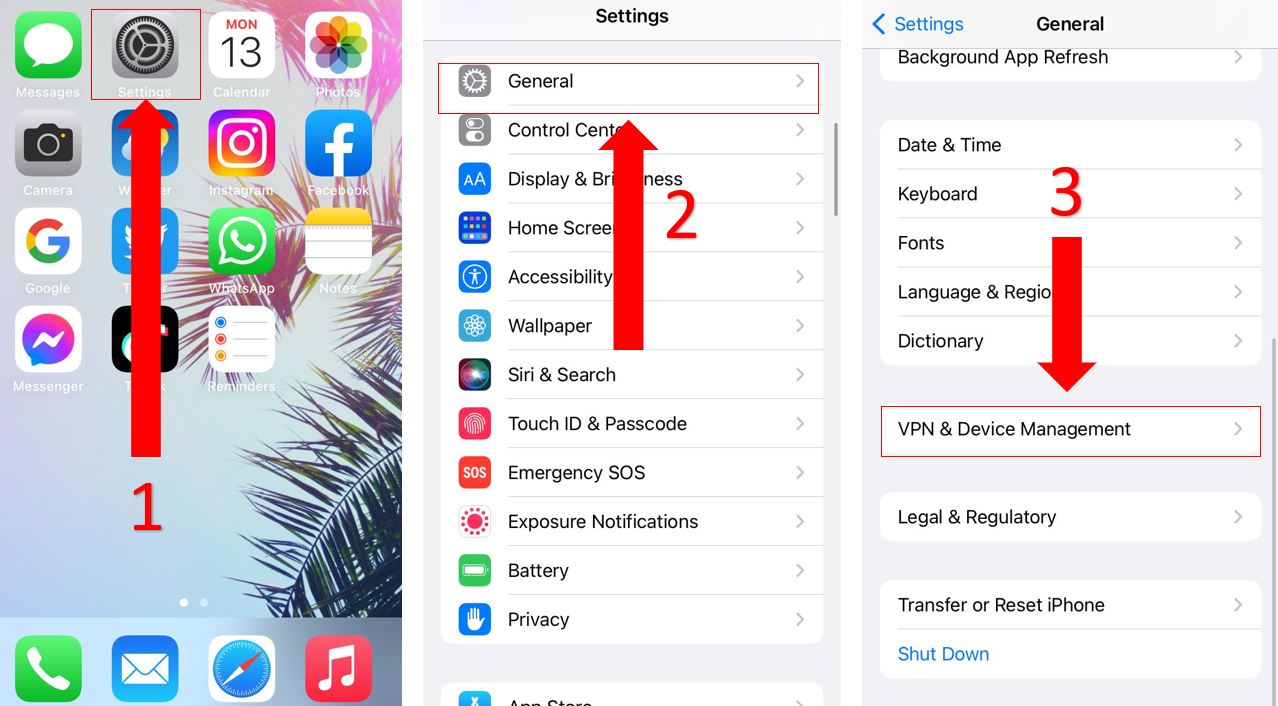 Disable your VPN on iOS devices
