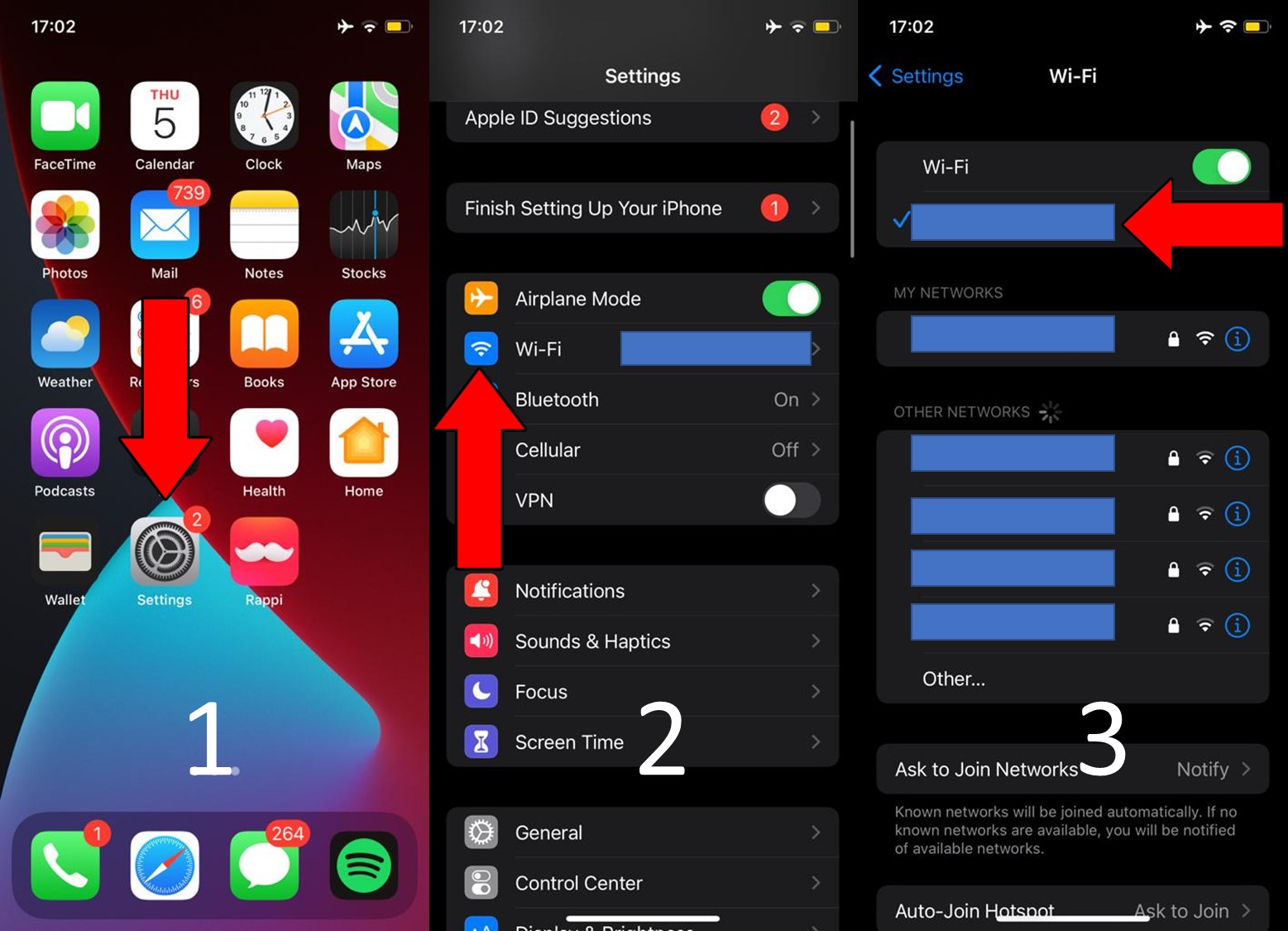 How to check networks on iOS