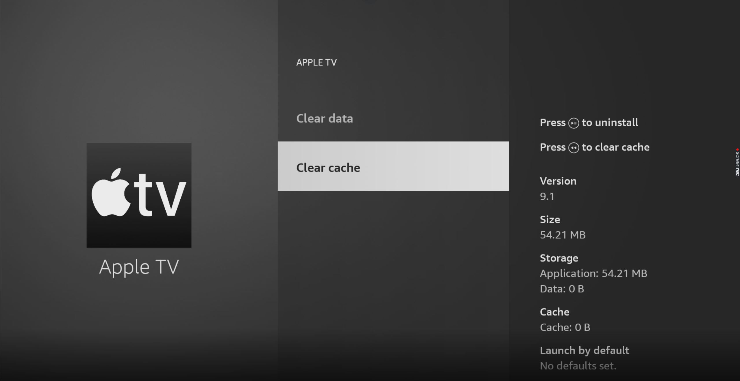 How to clear Apple TV's cache on an Amazon Firestick