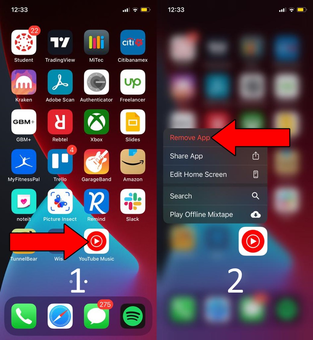 How to delete apps on iOS