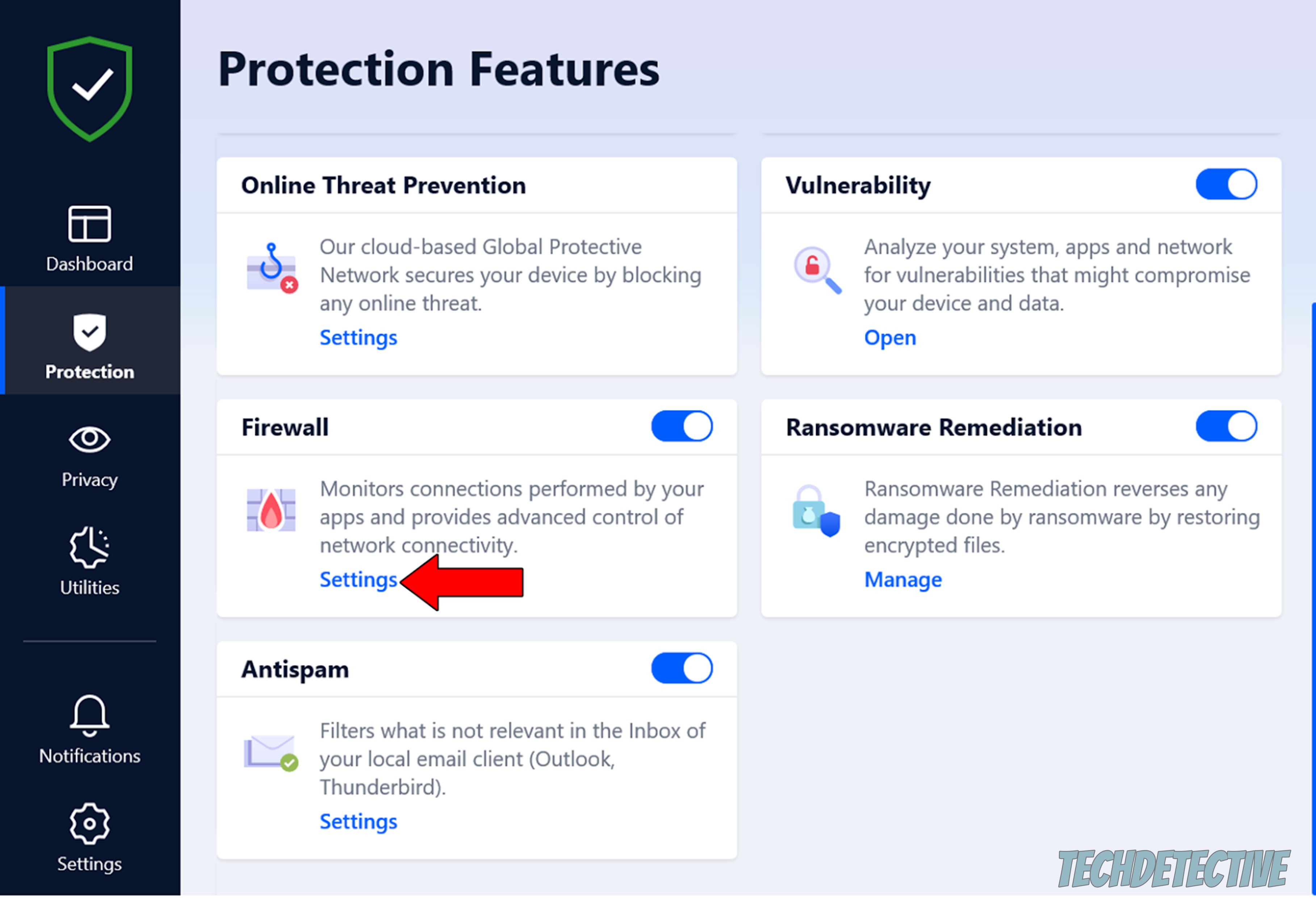 Create Firewall exceptions on Bitdefender Firewall