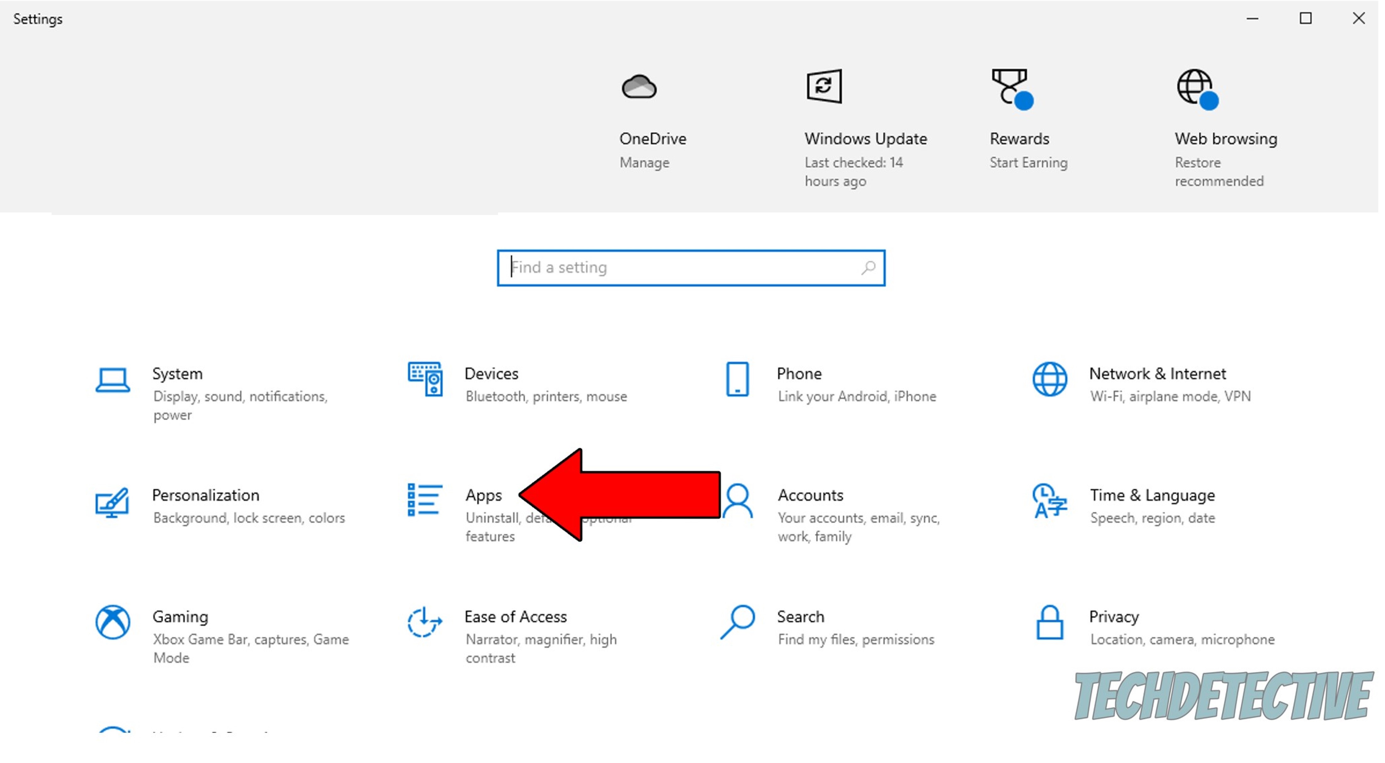 How to access app settings on Windows 10