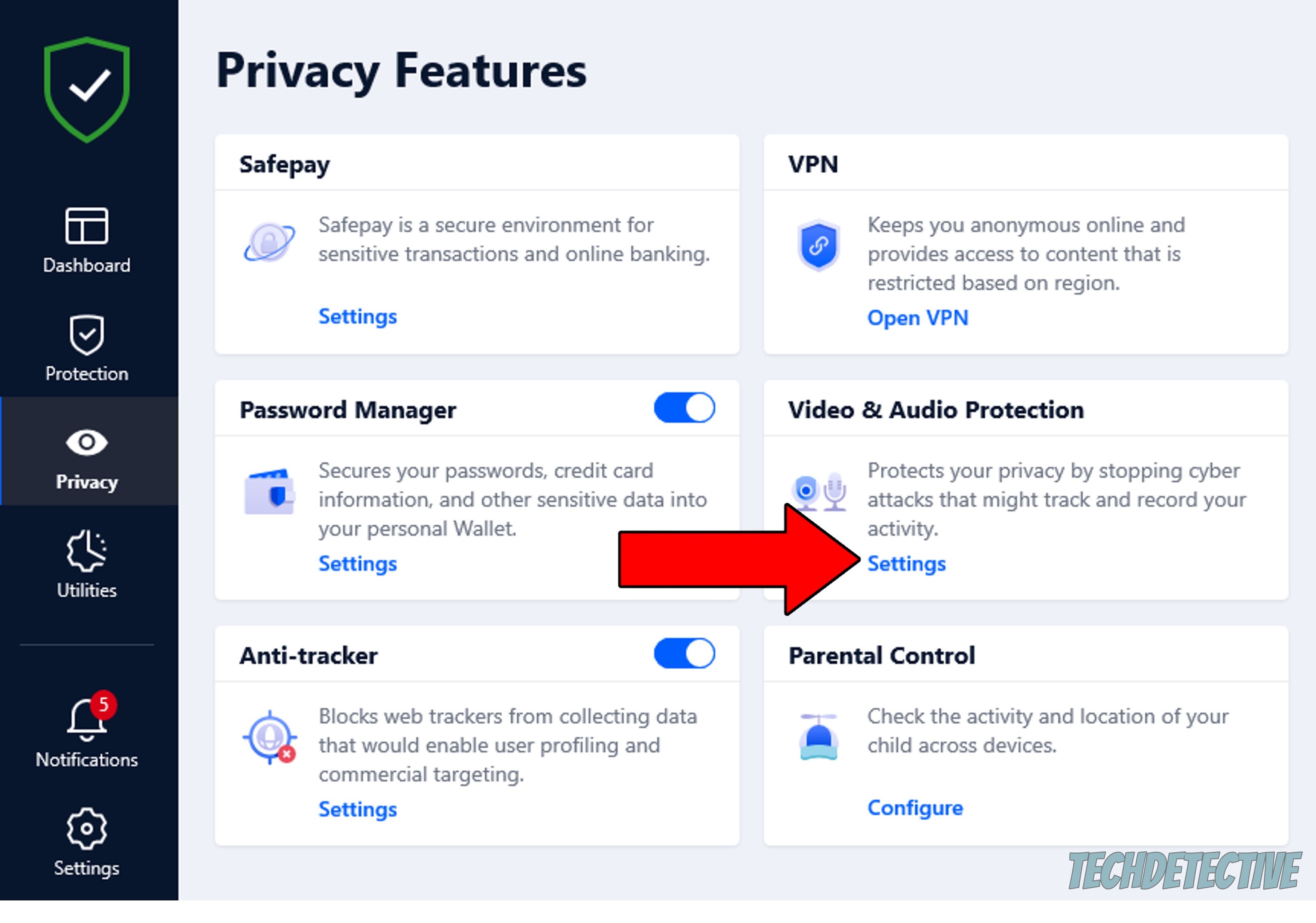 How to edit Video & Audio Protection settings on Bitdefender