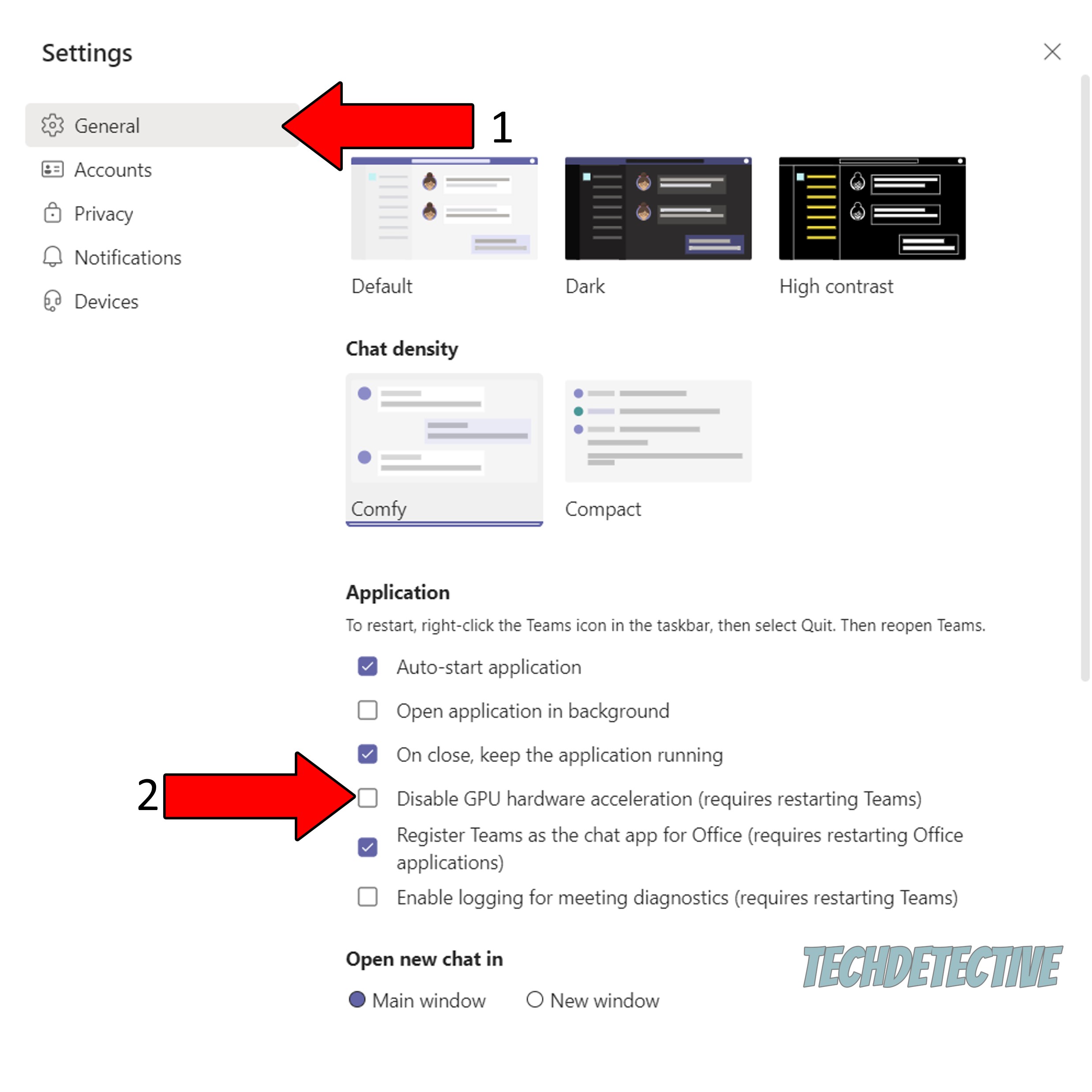 How to disable Hardware Acceleration in Microsoft Teams