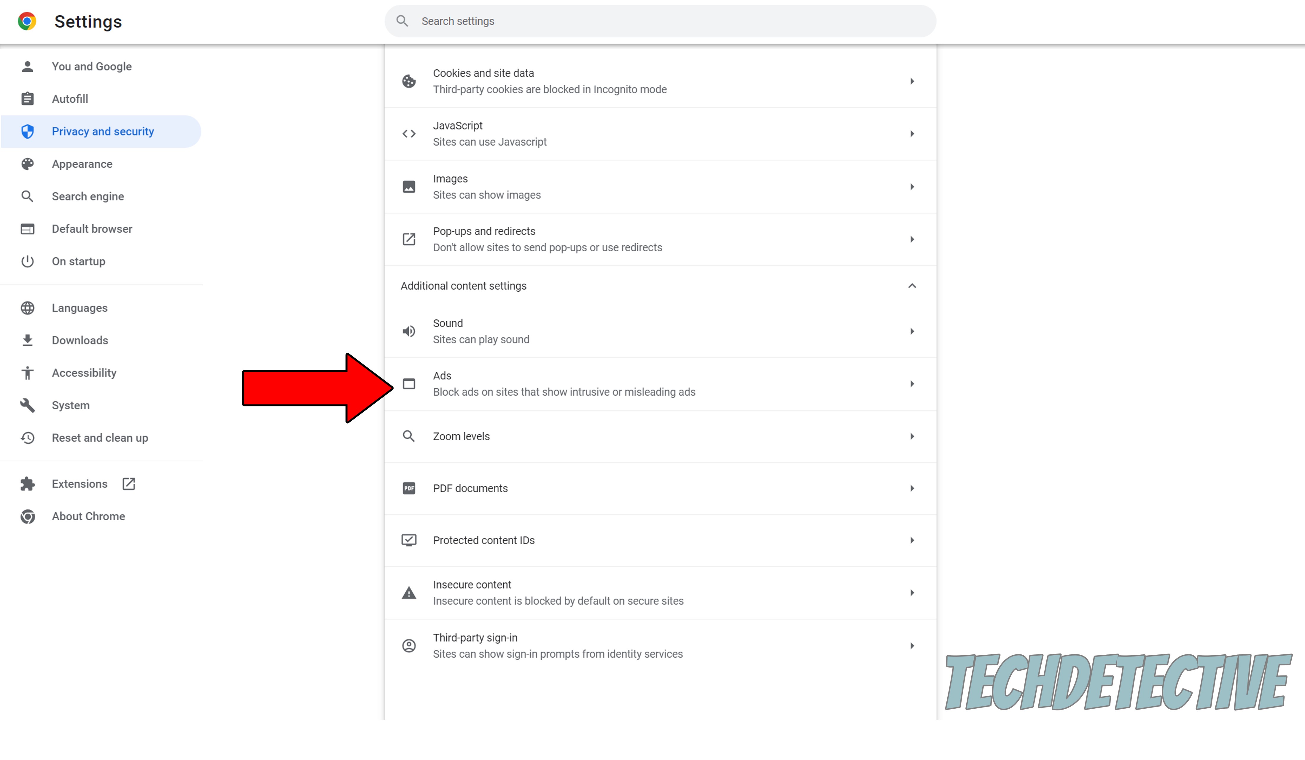 How to edit ad settings on Google Chrome