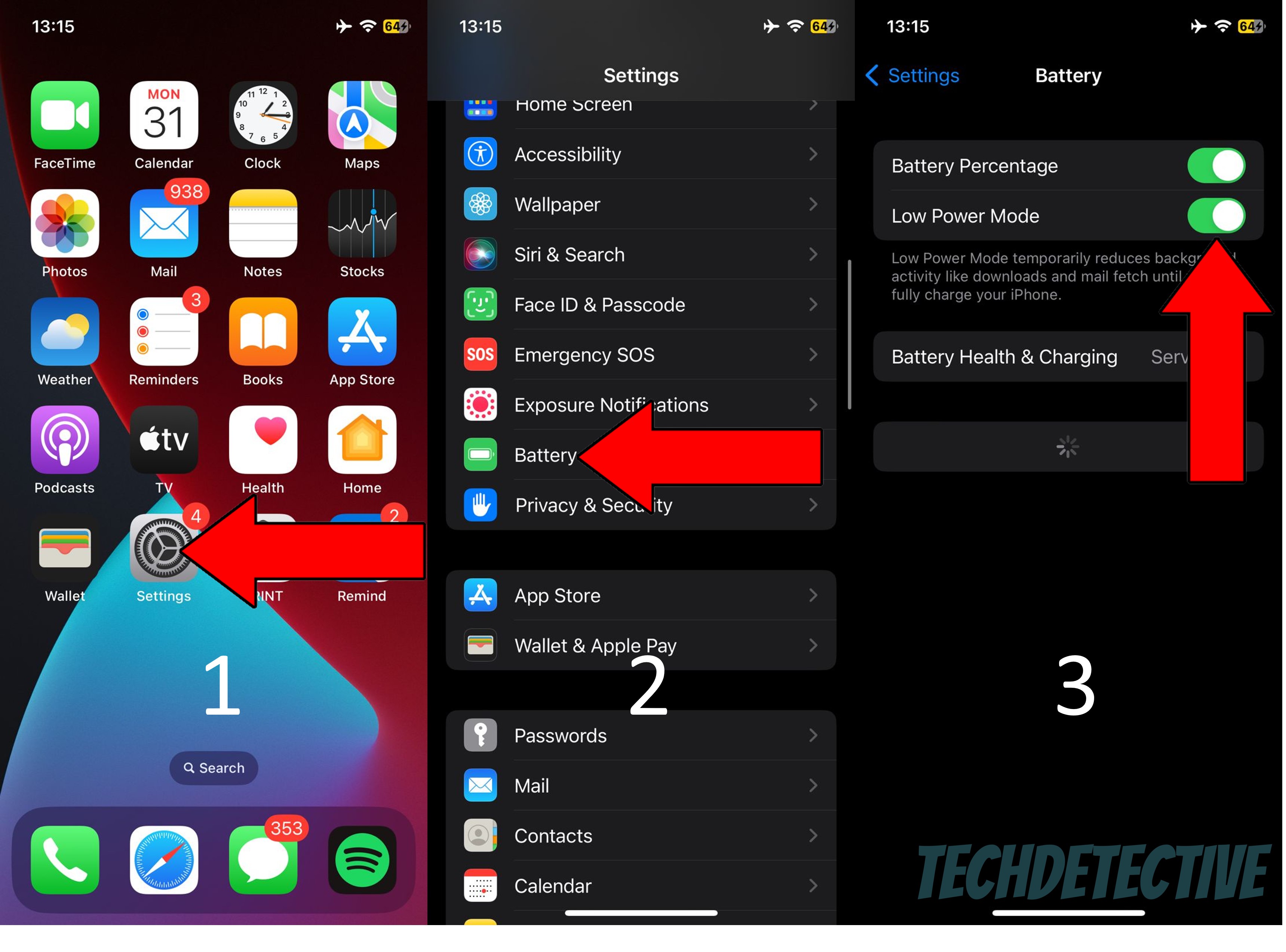 How to toggle off Low Power Mode on iPhone