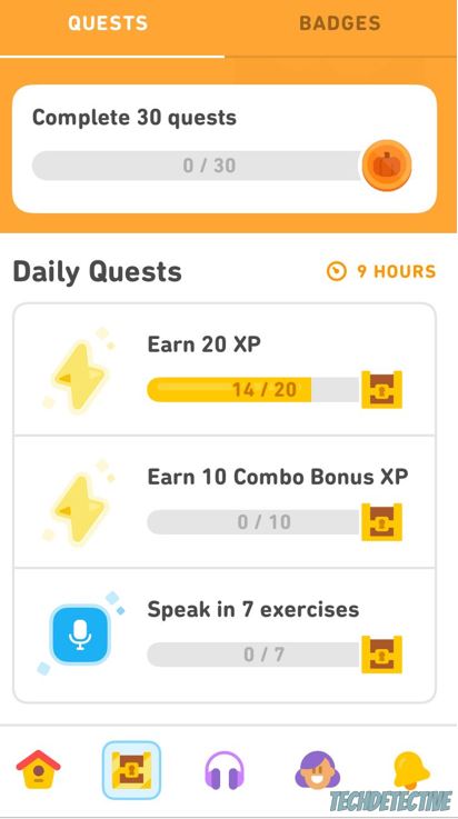 Duolingo's daily quests