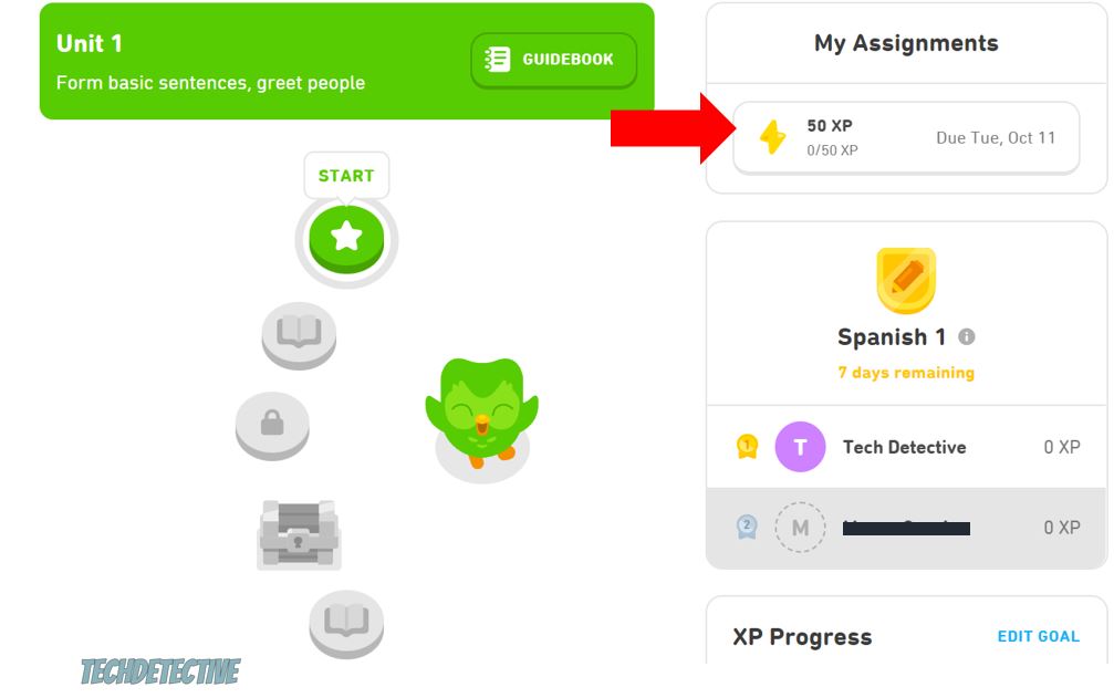 How to check assignments on Duolingo