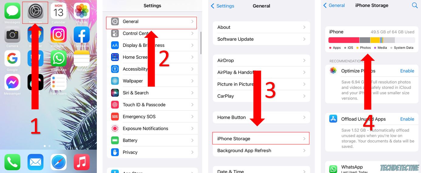 Check how much storage space you have left on your iOS device