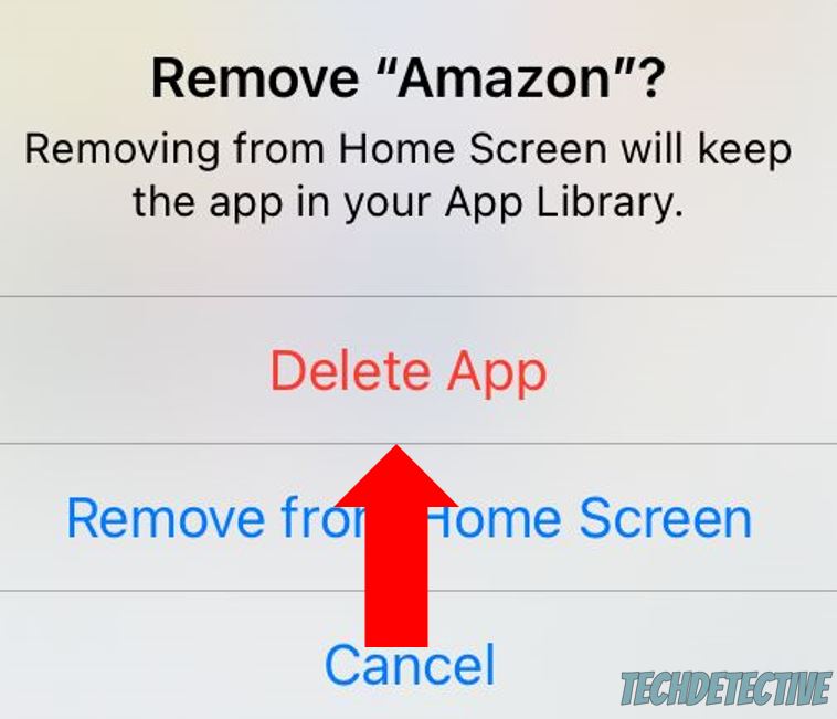 How to uninstall the Amazon app on iOS devices
