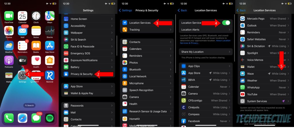 How to enable location services on iOS