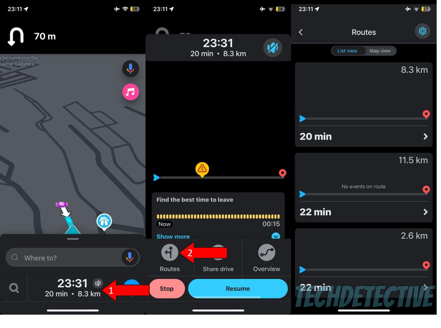 Waze: Select Fastest/Shortest Route Option By Default