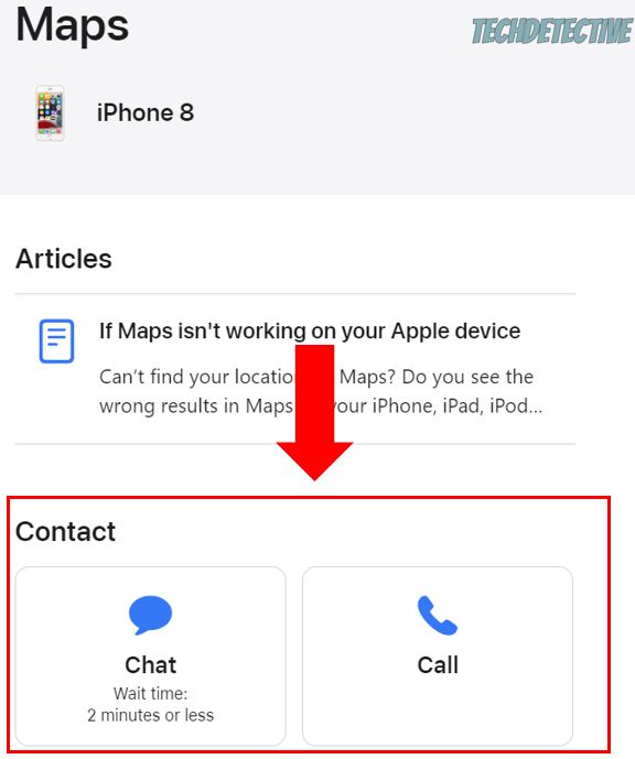 How to contact Apple's support team