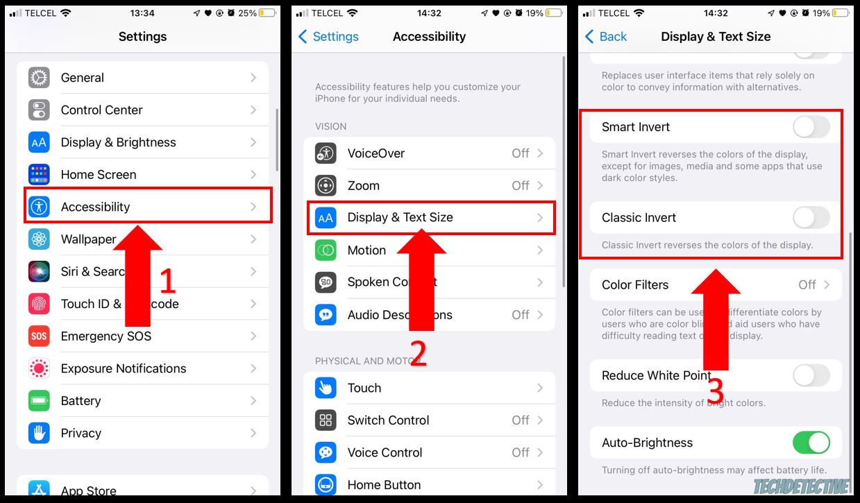 How to disable "Smart Invert" and "Classic Invert" accessibility features