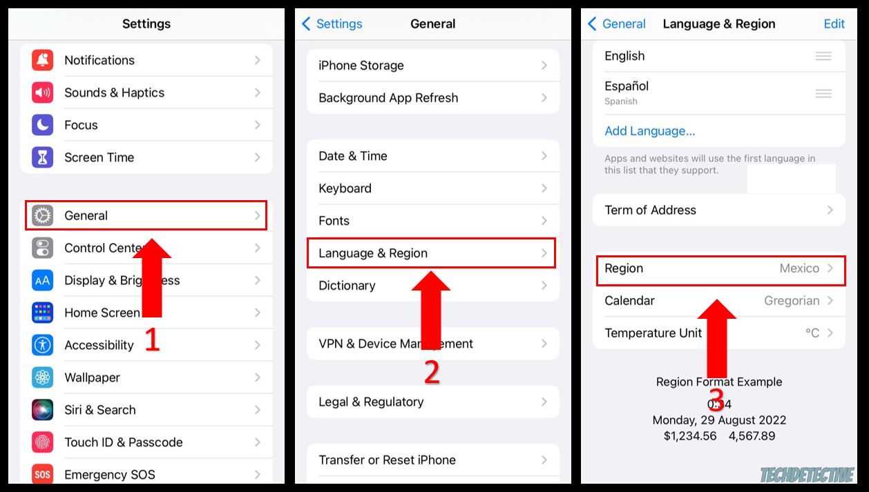 How to reset your region on iOS devices