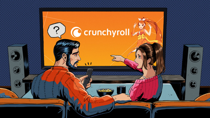 Couple stuck with Crunchyroll issue on TV
