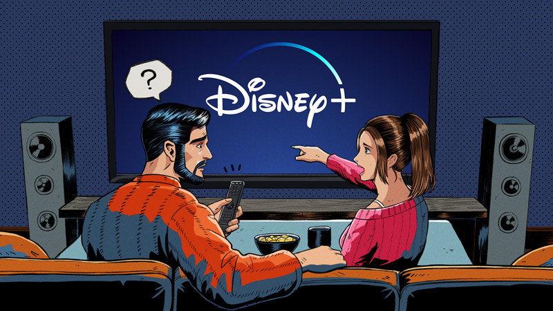 Couple stuck with Disney Plus issue on TV