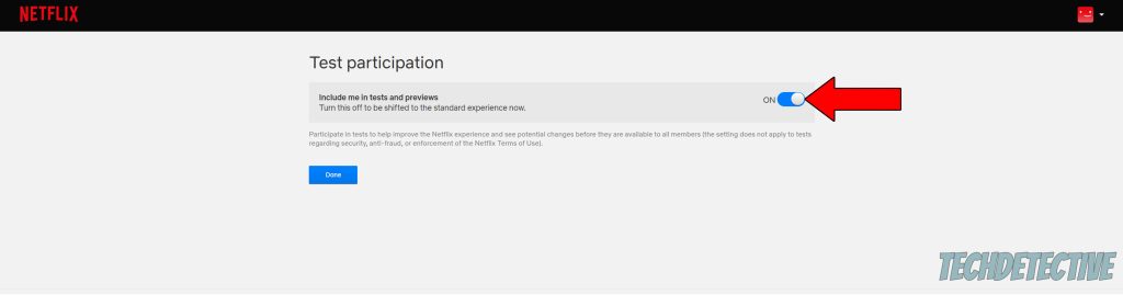 How to disable Test Participation on Netflix
