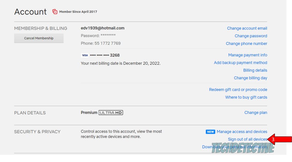 How to sign out of all devices on Netflix