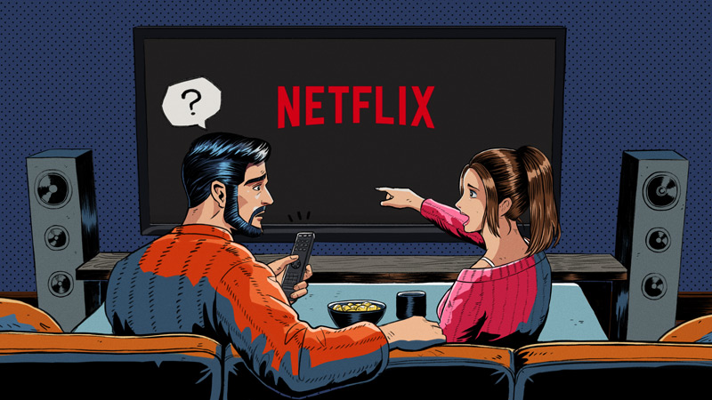 Couple stuck with Netflix issue on TV
