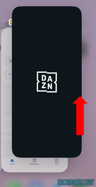How to close DAZN on iOS devices