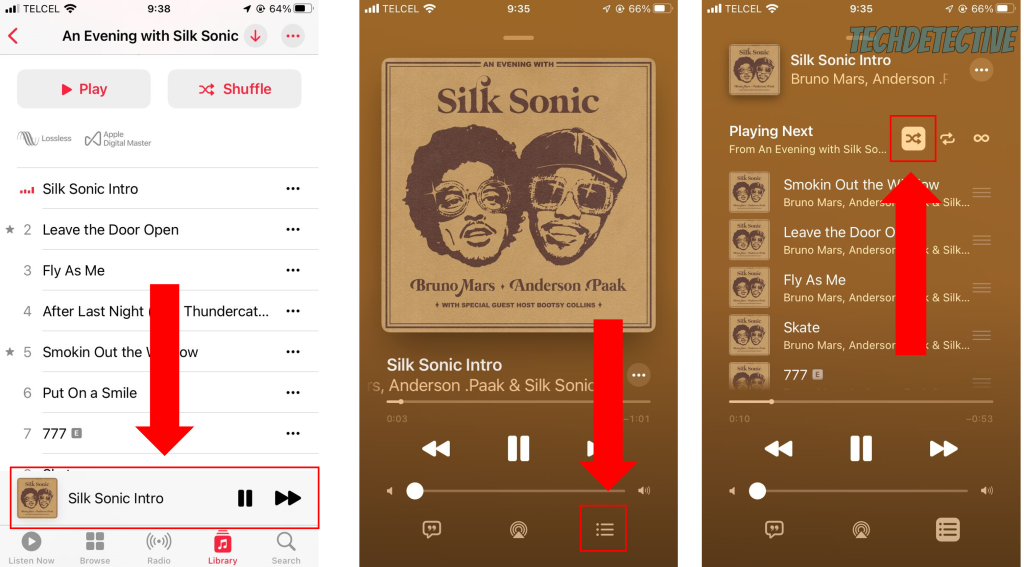 How to turn off shuffle on Apple Music